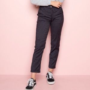 Brandy Melville Pinstripe Tilden Pants Marla NWOT